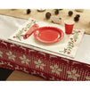 Red Snowflake Tablecloth for Holiday and Christmas Party (54 x 108 in, 6 Pack)