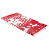 Red Snowflake Tablecloth for Holiday and Christmas Party (54 x 108 in, 6 Pack)