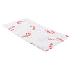 Candy Cane Plastic Tablecloth for Christmas Party (White, 54 x 108 In, 6 Pack)