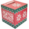 Ugly Christmas Sweater Contest Ballot Box and Voting Cards, Holiday Party Game (10 In)