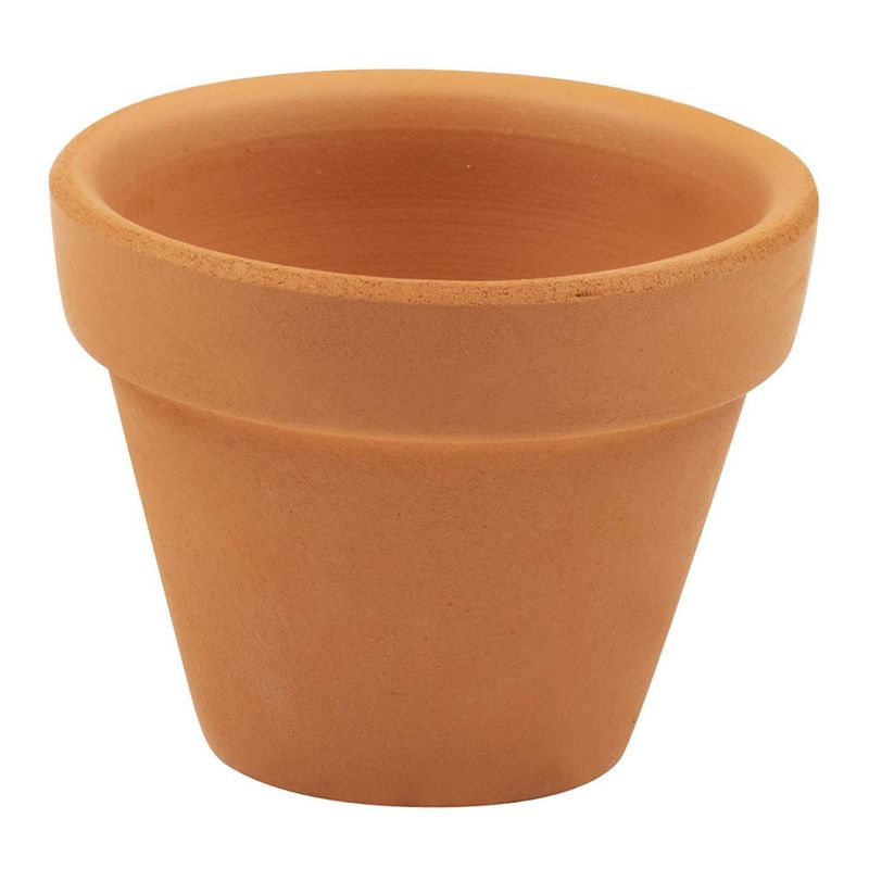 Juvale Small Terra Cotta Pots with Saucer- 16-Pack Clay Flower Pots with Saucers, Mini Flower Pot Planters for Indoor, Outdoor Plant, Succulent Display, Brown - 2.2 x 1.9 inches