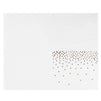 100 Pack of Cocktail Napkins with Rose Gold Foil Polka Dot Confetti (5 x 5 In)