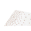 100 Pack of Cocktail Napkins with Rose Gold Foil Polka Dot Confetti (5 x 5 In)