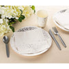 Silver Confetti Party Bundle, Includes Plates, Napkins, Cups, and Cutlery (24 Guests,144 Pieces)