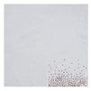 Rose Gold Foil Paper Napkins for Confetti Party (6.5 x 6.5 In, 50 Pack)