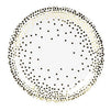 Gold Confetti Party Pack, Includes Plates, Napkins, Cups, and Cutlery (24 Guests,144 Pieces)