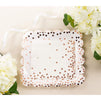 Birthday Party Decorations, Polka Dot Napkins (Rose Gold, 50-Pack)