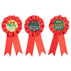 Juvale Red and Green Ugly Christmas Sweater Ribbon Awards (3 x 6.2 in, 12 Pack)