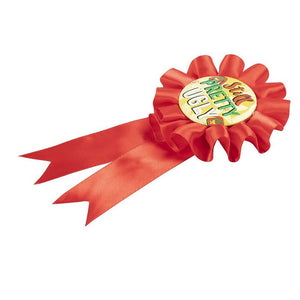 Juvale Red and Green Ugly Christmas Sweater Ribbon Awards (3 x 6.2 in, 12 Pack)