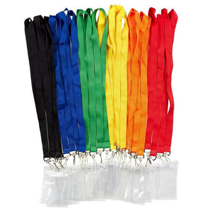 Juvale 24 Pack Neck Lanyards with Waterproof Card Cases