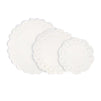 Lace Doilies Paper - 150-Piece Round Decorative Paper Placemats Bulk for Cake, Desert, Wedding, Tableware Decoration - 3 Assorted Sizes, 50 Pieces of Each Size, 6.5-Inch, 8.5-Inch, 10.5-Inch, White