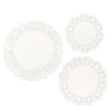 Lace Doilies Paper - 150-Piece Round Decorative Paper Placemats Bulk for Cake, Desert, Wedding, Tableware Decoration - 3 Assorted Sizes, 50 Pieces of Each Size, 6.5-Inch, 8.5-Inch, 10.5-Inch, White