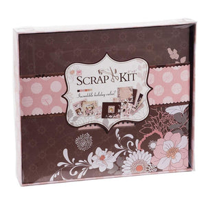 DIY Scrapbook Kit Photo Album - Dusty Pink, 10.63 x 9.13 x 1.38 Inches