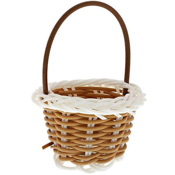 Mini Woven Baskets with Handles for Party Favors, Crafts, Decor (2.2 x 3 In, 24 Pack)