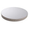 12-Pack Round Cake Boards, Cardboard Scalloped Cake Circle Bases, 10 Inches Diameter, Silver