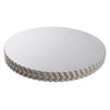12-Pack Round Cake Boards, Cardboard Scalloped Cake Circle Bases, 11.5 Inches Diameter, Silver