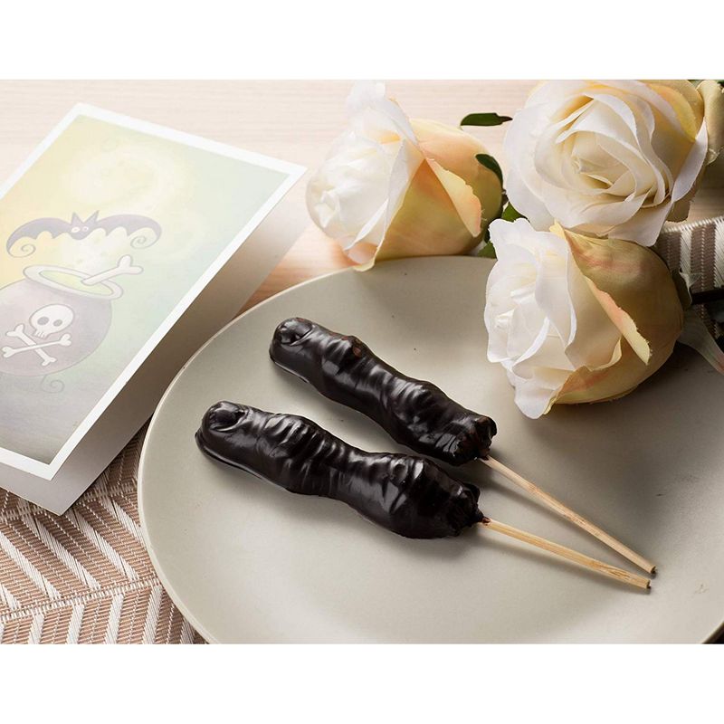 Halloween Candy Mould for Chocolate, Zombie Fingers (4 Pack)
