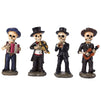 Juvale Decorative Skull Mariachi Band for Day of The Dead (2.2 x 5.5 x 1.3 in, 4 Piece)