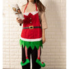 Elf Christmas Apron with Hanging Legs, Holiday Novelty Gift (35 x 23 In)