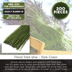 Juvale 200 Pieces Floral Stem Wire 16 Inches 19 Gauge for DIY Crafts, Flower Making Supplies and Florist Flower Arrangements - Dark Green
