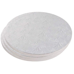 Round Cake Boards for Baking (12 In, Silver, 3 Pack)