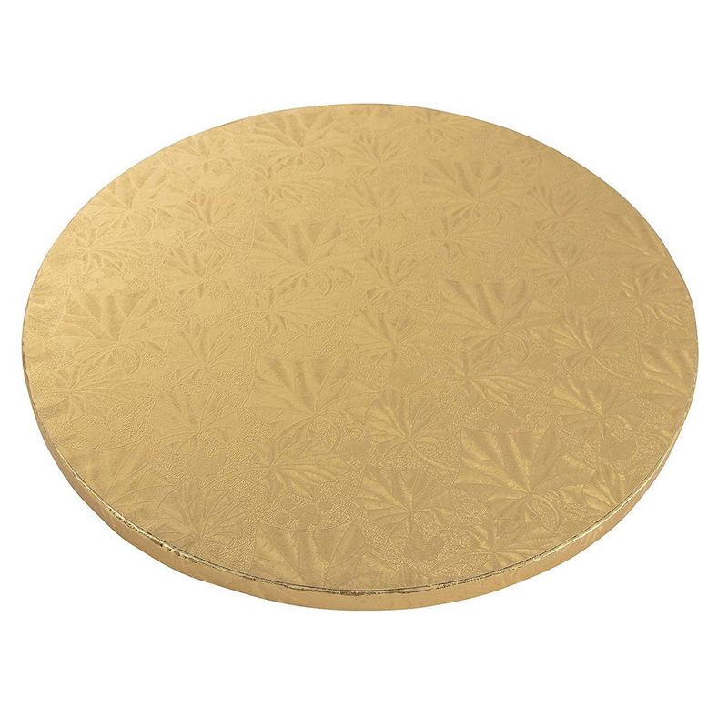 Round Cake Boards for Baking (12 In, Gold, 3 Pack)