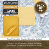 Gold Metallic Cardstock Paper for Card Making (8.5 x 11 In, 96 Sheets)