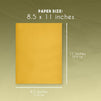 Gold Metallic Cardstock Paper for Card Making (8.5 x 11 In, 96 Sheets)
