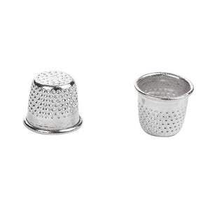 Juvale Thimbles for Sewing, Stainless Steel (100 Pack)