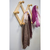 Wooden Peg Rack / Wall Mounted Coat Rack - Expandable Coat Rack – for Hats, Scarves, Coats, Sweaters, Dog Leashes 15 x 6 Inches