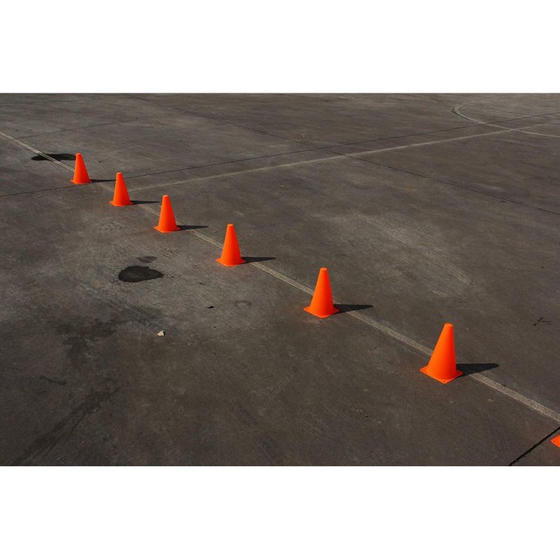 Juvale 9 Inch Orange Plastic Sports Safety Parking Cones (12 Pack)
