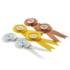 24-Pack Award Ribbons - Participation Decorations, Rosette Ribbons, 1st, 2nd, and 3rd Place Recognition Awards for Spelling Bees, Science Fairs, Talent Shows, Gold, Silver, Bronze