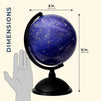 Juvale Mini Star Constellations Astronomy Globe, Dark Purple and Black, 8 Inches