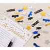 Graduation Party Supplies, Class of 2021 Confetti (Gold, Blue, Silver, Black, 2 oz)