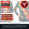 Funny Christmas Sashes - 4-Pack Polyester Sash with Most Ugliest, Sparkle, Tacky, Colorful Awards, Perfect Novelty Gift Prizes, Home or Office Christmas Party Supplies