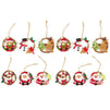 Juvale 12-Pack of Christmas Tree Decorations - Miniature Christmas Decoration Ornaments, Festive Embellishments in 6 Assorted Designs