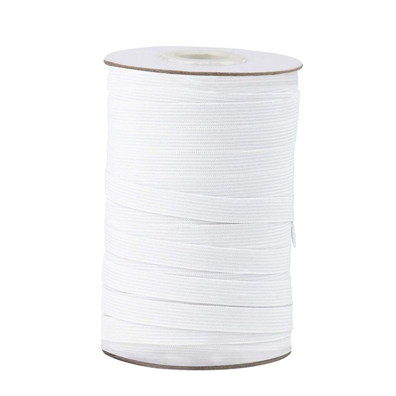 Elastic Bands for Sewing, 109 Yards x 0.5 Inch (White)