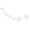 Juvale Christmas Snowflake Garland - 6-Pack 3D White Paper Snowflake Banner Decoration, Festive Holiday Hanging for Home, Office, Party Supplies, 8 Feet