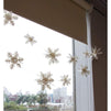 Juvale Christmas Snowflake Garland - 6-Pack 3D White Paper Snowflake Banner Decoration, Festive Holiday Hanging for Home, Office, Party Supplies, 8 Feet