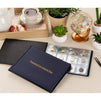 Juvale 2-Pack Coin Collection Holder Album Book for Collectors - Dark Blue and Black, Holds 240 and 180 Coins