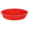 4 Piece Nonstick Silicone Bakeware Set Baking Shaping Kits with Round, Square and Rectangular Cake Shaping Kit Pan, Red