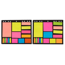 Divider Sticky Note Set, Includes Index Tabs, Bookmark Stickers, and Memo Flag (2 Pack, 600 Pieces)