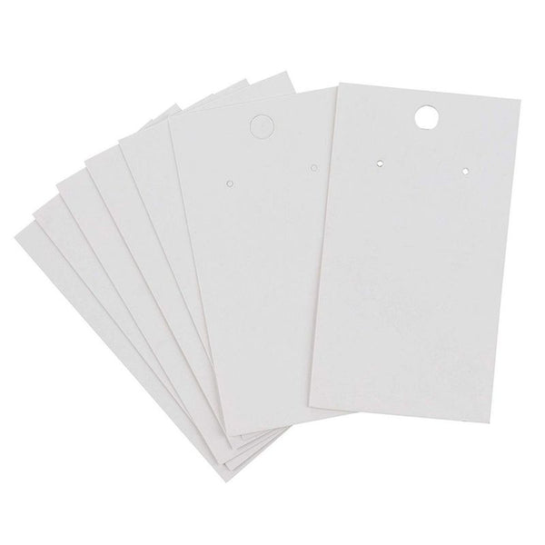 Juvale White Paper Earring Display Cards (3.5 x 2 in, 200 Pack)