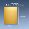 Cardstock Paper for Card Making, Metallic Gold (8.5 x 11 In, 48 Sheets)