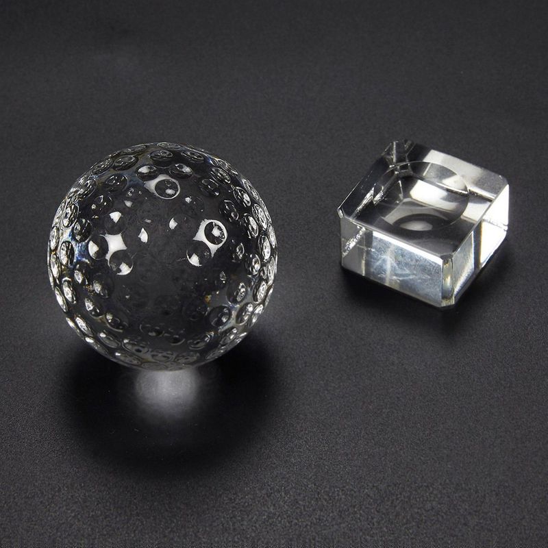 Crystal Golf Ball Trophy with Base and Gift Box (2 x 2.6 In)