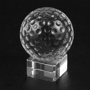 Crystal Golf Ball Trophy with Base and Gift Box (2 x 2.6 In)