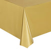 Gold Foil Tablecloth for Party (54 x 108 in, 3 Pack)