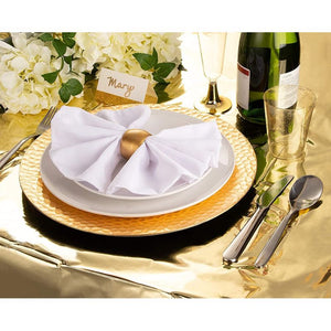 Gold Foil Tablecloth for Party (54 x 108 in, 3 Pack)