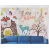 Merry Christmas Photo Booth Backdrop for Holiday Party, Winter Wonderland (5 x 7 Ft)