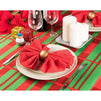 Christmas Tablecloth with Scalloped Edges for Holiday Party (84 x 54 in, 2 Pack)